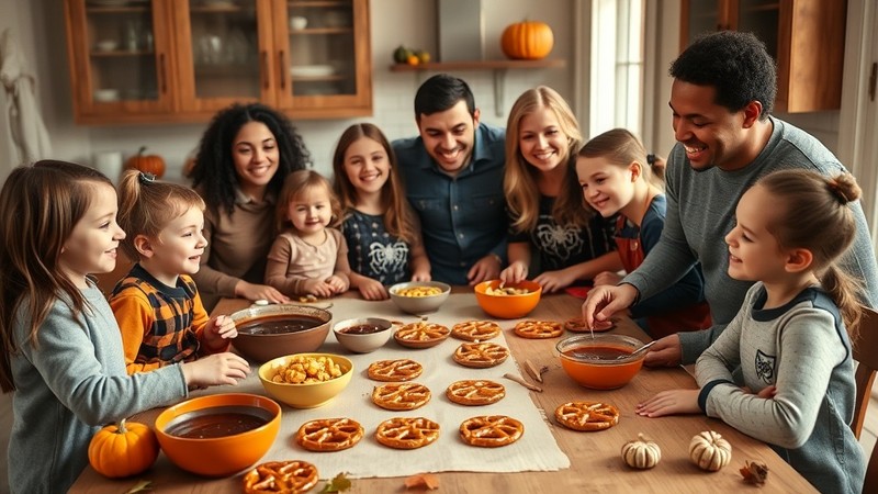 A Yummy No-Bake Halloween Treat: Spiderweb Pretzel Snacks
